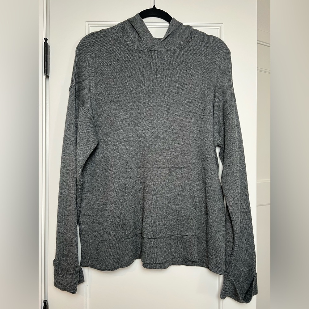 NWT Caslon Gray Knit Hoodie (Small)